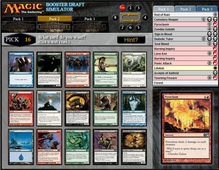 Magic: The Gathering Online III - Booster Draft Simulator